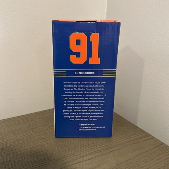 BRAND NEW IN BOX! New York Islanders Butch Goring 50th anniversary BobbleHead - Picture 3 of 7